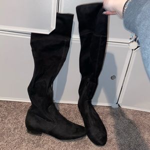 ivanka trump black knee high boots